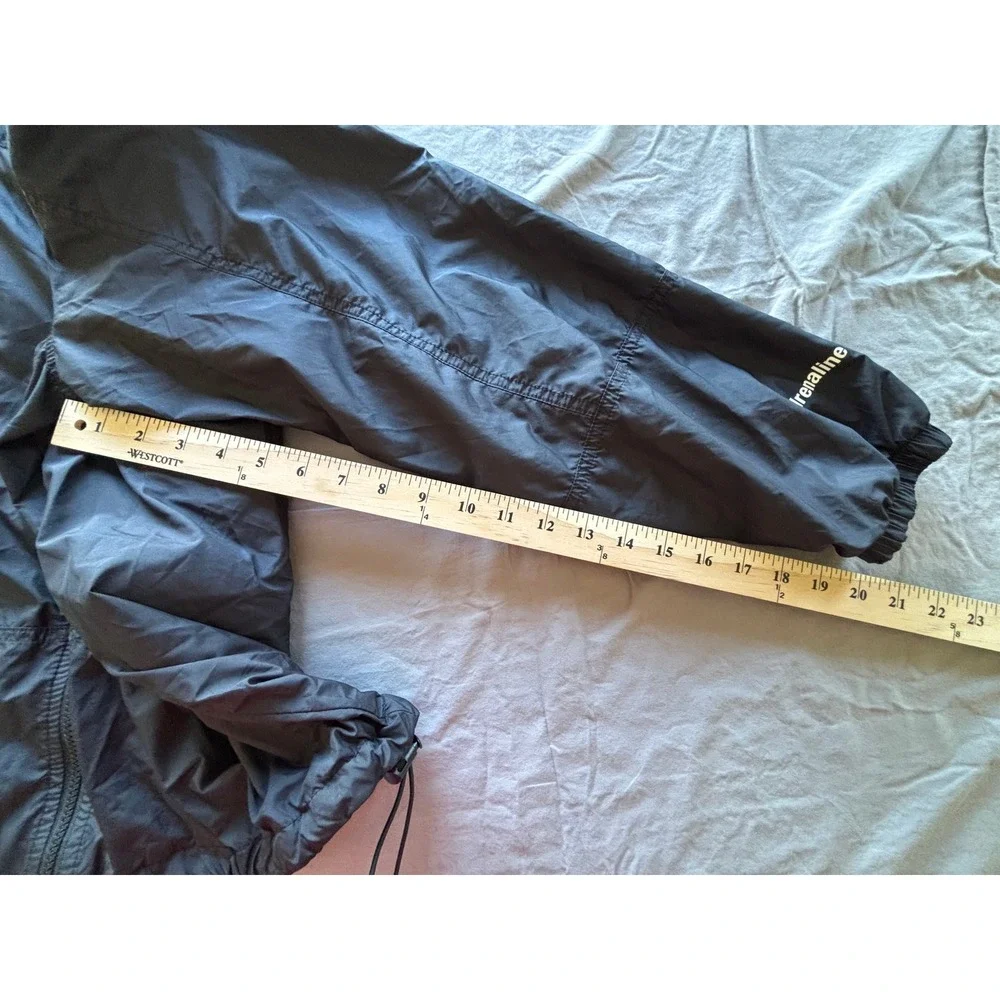 The North Face Mens Hydrenaline Windbreaker Jacket Black Hooded Large Windwall